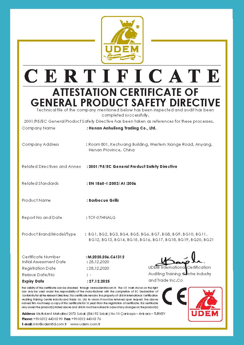 AHL Corten Steel certificate